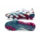 adidas Botas Futbol Predator Elite Laceless FG Blanco Azul Rojo