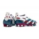 adidas Botas Futbol Predator Elite Laceless FG Blanco Azul Rojo