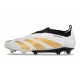 adidas Botas Futbol Predator Elite Laceless FG Ftwr Blanco Dorado Met