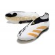 adidas Botas Futbol Predator Elite Laceless FG Ftwr Blanco Dorado Met