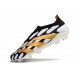 adidas Botas Futbol Predator Elite Laceless FG Negro Blanco Dorado