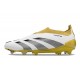 adidas Botas Futbol Predator Elite Laceless FG Blanco Dorado Gris