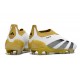 adidas Botas Futbol Predator Elite Laceless FG Blanco Dorado Gris