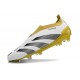 adidas Botas Futbol Predator Elite Laceless FG Blanco Dorado Gris