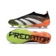 adidas Botas Futbol Predator Elite Laceless FG Negro Blanco Naranja Verde