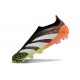 adidas Botas Futbol Predator Elite Laceless FG Negro Blanco Naranja Verde