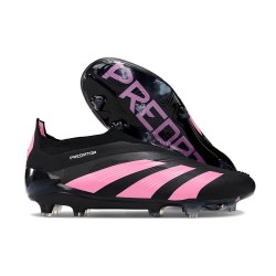 adidas Botas Futbol Predator Elite Laceless FG Negro Rosa