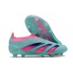 adidas Botas Futbol Predator Elite Laceless FG Azul Rosa