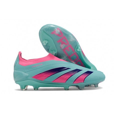 adidas Botas Futbol Predator Elite Laceless FG Azul Rosa