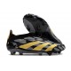 adidas Botas Futbol Predator Elite Laceless FG Negro Dorado