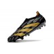 adidas Botas Futbol Predator Elite Laceless FG Negro Dorado