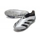 adidas Botas Futbol Predator Elite Laceless FG Plata Negro