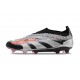 adidas Botas Futbol Predator Elite Laceless FG Plata Negro Rosa