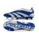 adidas Botas Futbol Predator Elite Laceless FG Azul Blanco