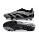 adidas Botas Futbol Predator Elite Laceless FG Carbón Negro