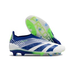 adidas Botas Futbol Predator Elite Laceless FG Azul Blanco Verde