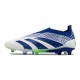 adidas Botas Futbol Predator Elite Laceless FG Azul Blanco Verde