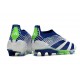 adidas Botas Futbol Predator Elite Laceless FG Azul Blanco Verde