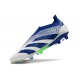 adidas Botas Futbol Predator Elite Laceless FG Azul Blanco Verde