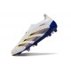 adidas Botas Futbol Predator Elite Laceless FG Blanco Gris Azul