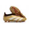 adidas Botas Futbol Predator Elite Laceless FG Dorado Blanco Rojo