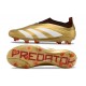 adidas Botas Futbol Predator Elite Laceless FG Dorado Blanco Rojo