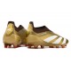 adidas Botas Futbol Predator Elite Laceless FG Dorado Blanco Rojo