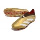 adidas Botas Futbol Predator Elite Laceless FG Dorado Blanco Rojo