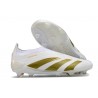 adidas Botas Futbol Predator Elite Laceless FG Ftwr Blanco Dorado Met