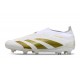 adidas Botas Futbol Predator Elite Laceless FG Ftwr Blanco Dorado Met