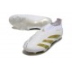 adidas Botas Futbol Predator Elite Laceless FG Ftwr Blanco Dorado Met