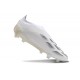 adidas Botas Futbol Predator Elite Laceless FG Ftwr Blanco Dorado Met