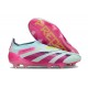 adidas Botas Futbol Predator Elite Laceless FG Casi Azul Rosa