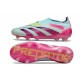 adidas Botas Futbol Predator Elite Laceless FG Casi Azul Rosa