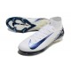 Bota Nike Air Zoom Mercurial Superfly X Elite FG Blanco Azul