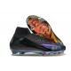 Bota Nike Air Zoom Mercurial Superfly X Elite FG Negro Violeta