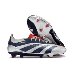 adidas Predator Elite L FG Plateado Negro Rojo