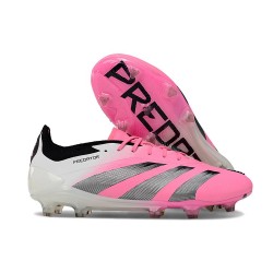 adidas Predator Elite L FG Rosa Blanco Negro