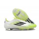 Adidas F50 Elite FG Botines de Futbol Blanco Negro Amarillo