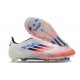 Adidas F50 Elite FG Botines de Futbol Blanco Rojo Azul