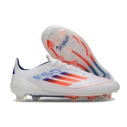 Adidas F50 Elite FG Botines de Futbol Blanco Rojo Azul