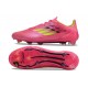 Adidas F50 Elite FG Botines de Futbol Rosa Amarillo