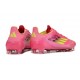 Adidas F50 Elite FG Botines de Futbol Rosa Amarillo