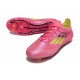 Adidas F50 Elite FG Botines de Futbol Rosa Amarillo