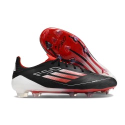 Adidas F50 Elite FG Botines de Futbol Negro Rojo