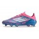 Adidas F50 Elite FG Botines de Futbol Solar Azul Ftwr Blanco Solar Rosa