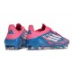 Adidas F50 Elite FG Botines de Futbol Solar Azul Ftwr Blanco Solar Rosa