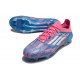 Adidas F50 Elite FG Botines de Futbol Solar Azul Ftwr Blanco Solar Rosa