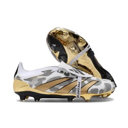 adidas Predator Elite Foldover Tongue FG Blanco Oro Gris