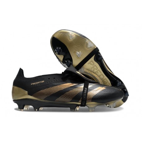 Bota adidas Predator Elite FT FG Negro Carbón Dorado Met 